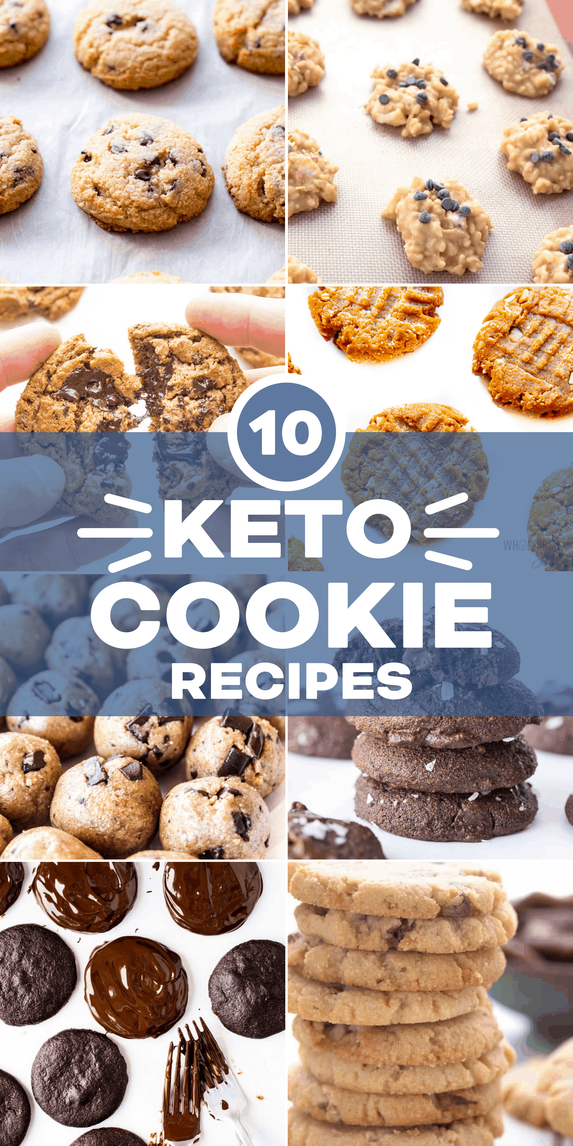 pinterest image of keto cookie recipes