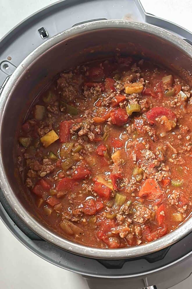 whole30 chili in a pot