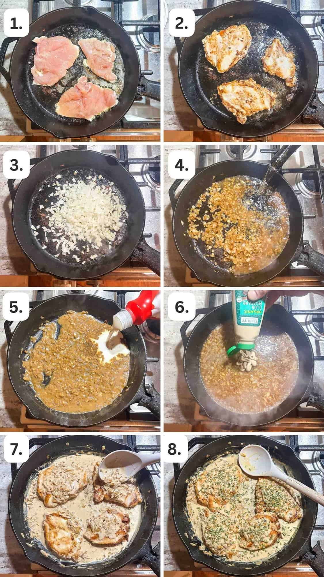 step by step photos showing how to make this recipe