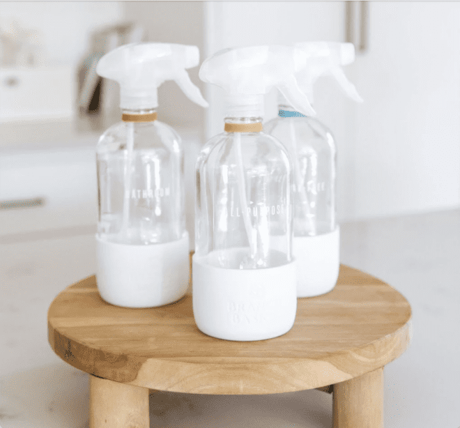 glass bottles for eco cleaning