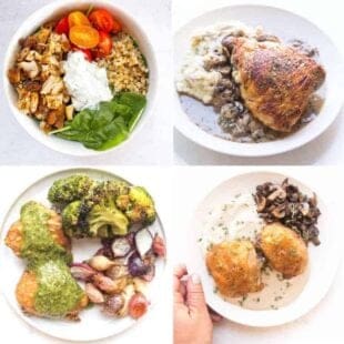 4 photos of keto chicken thigh recipes