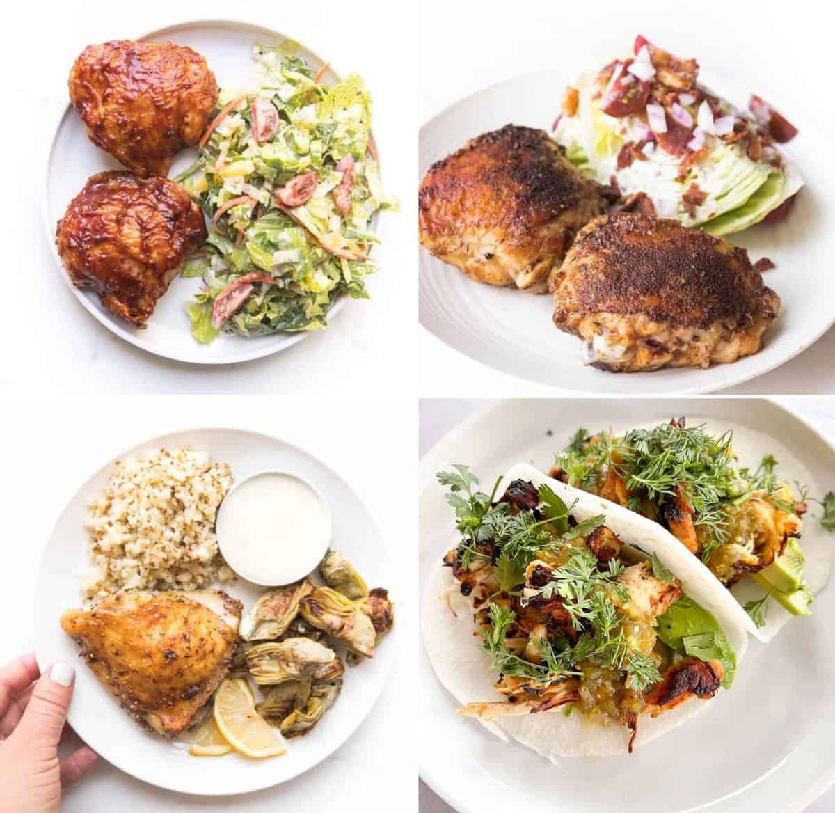 4 photos of chicken thigh recipes