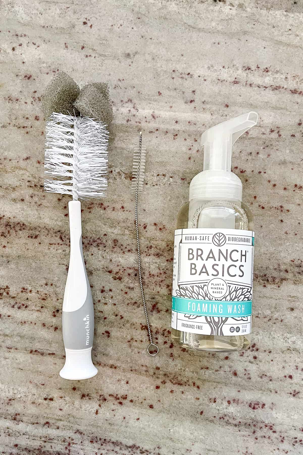 water bottle cleaning brushes and branch basics foaming wash