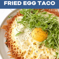 pinterest pin for egg taco recipe