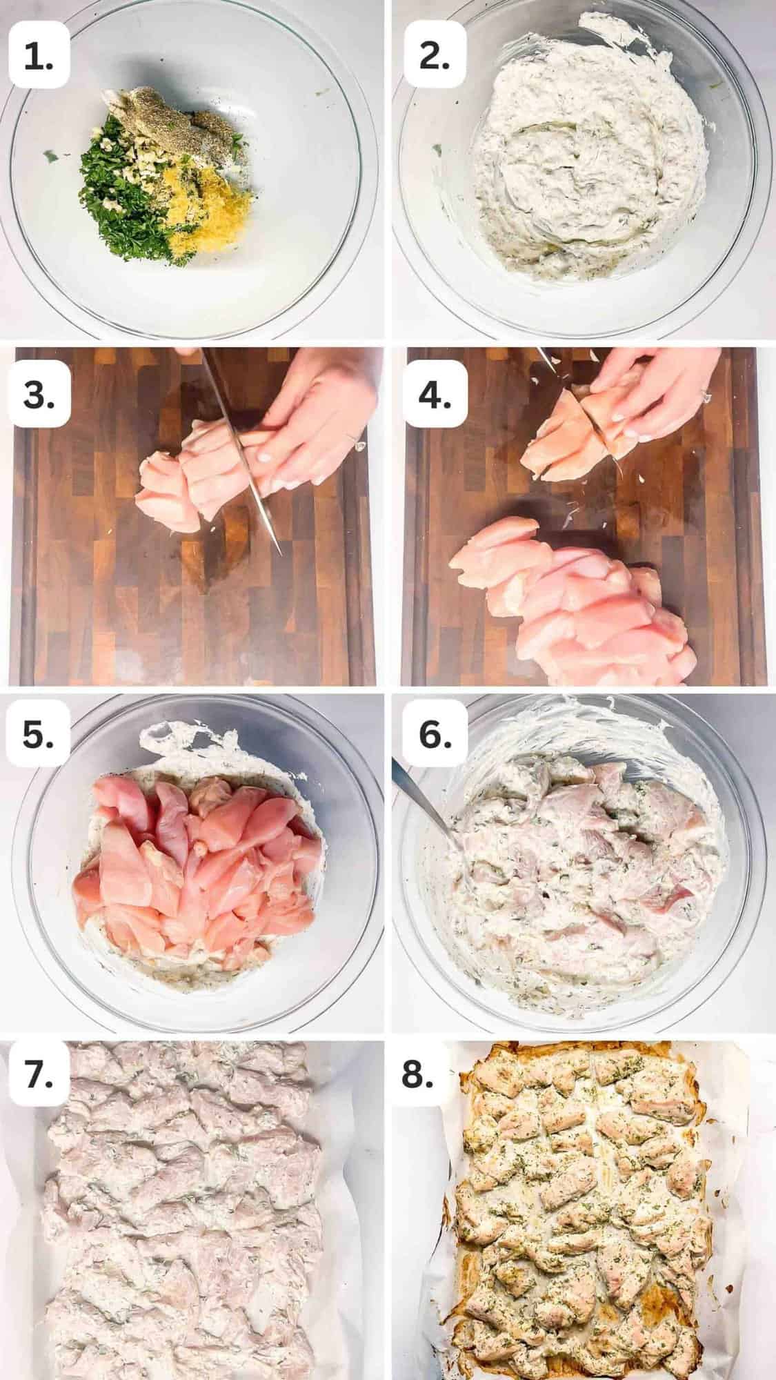 numbered step by step photos showing how to make this recipe