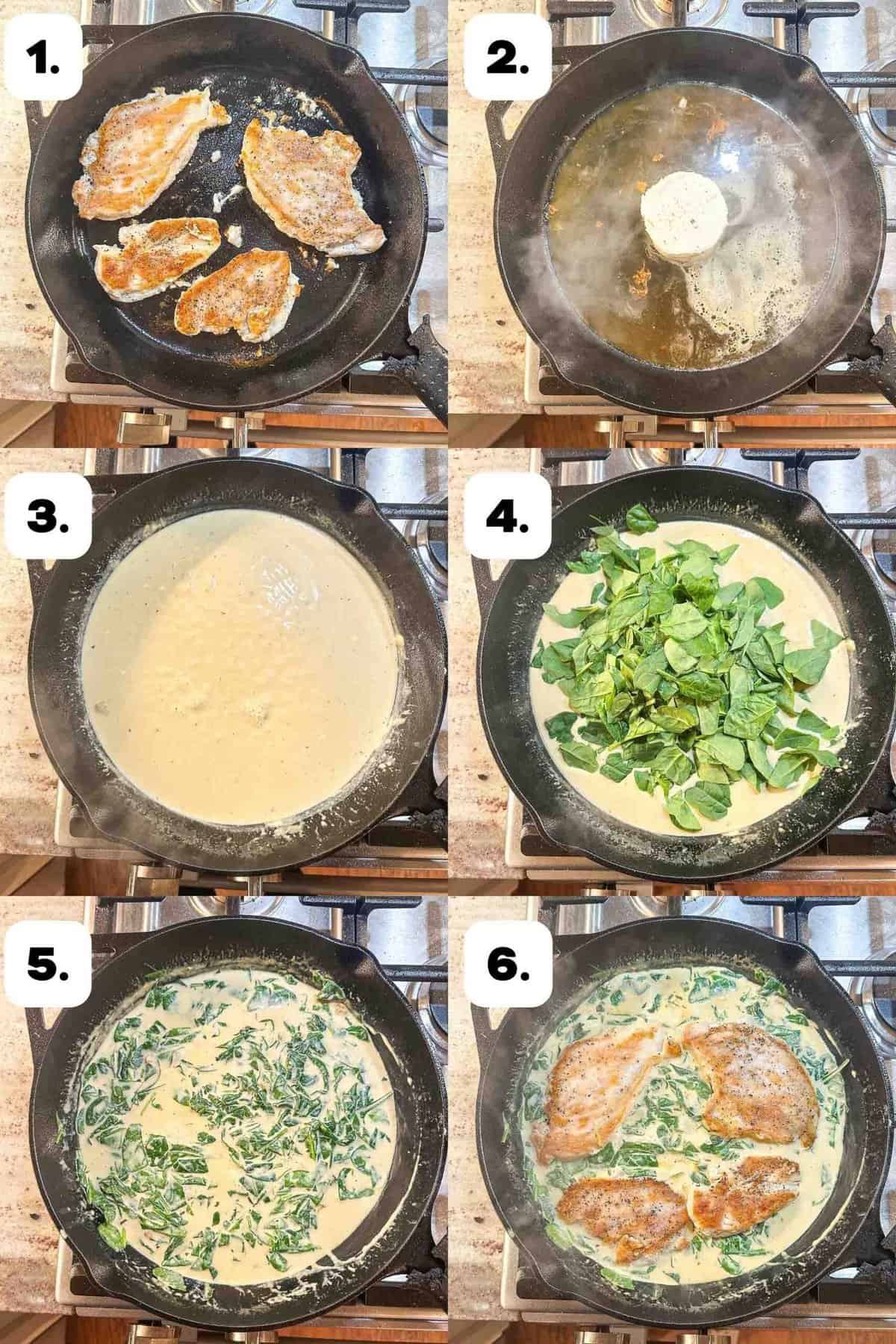 numbered step by step photos showing how to make this recipe