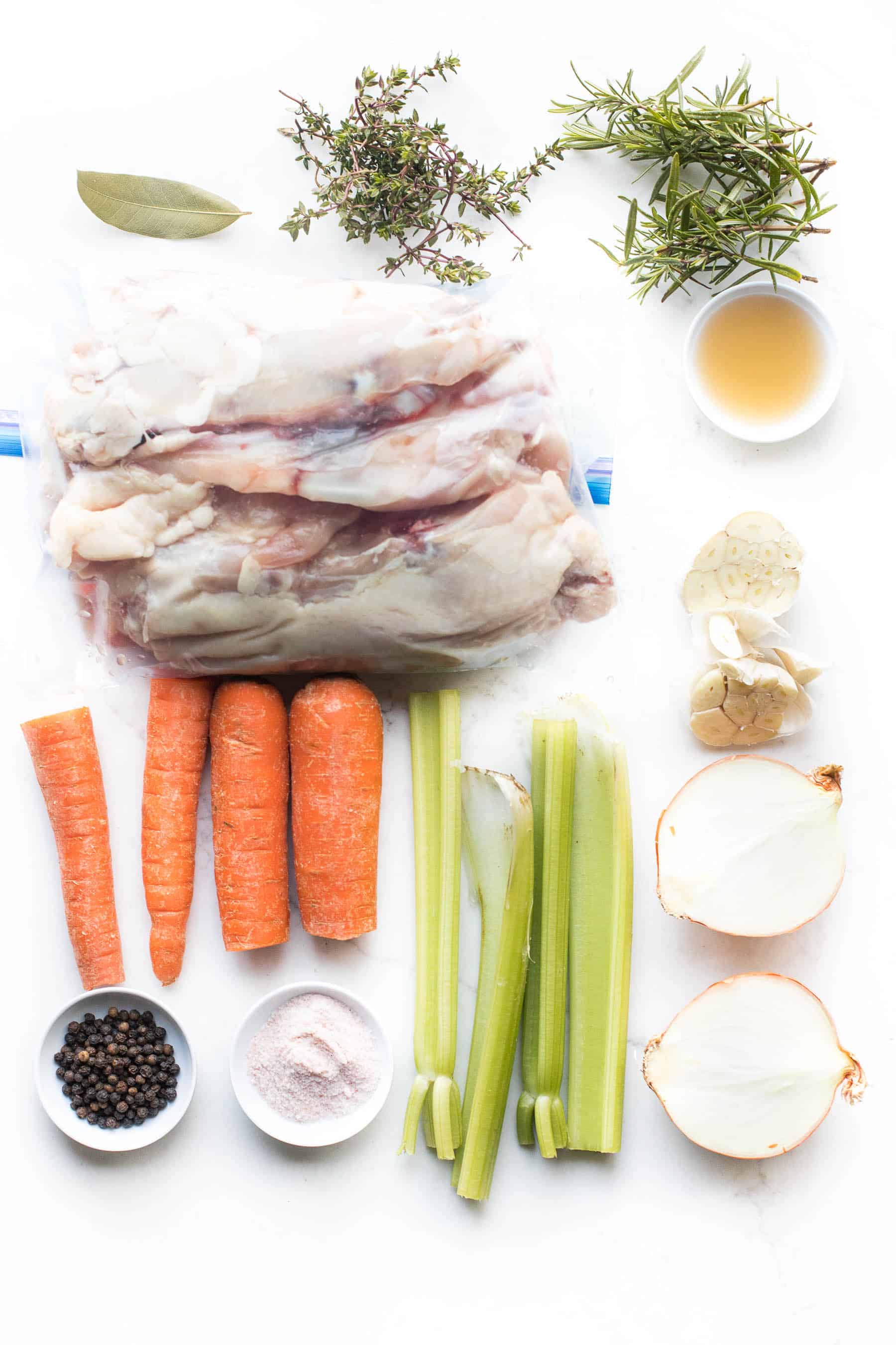 ingredients needed for bone broth