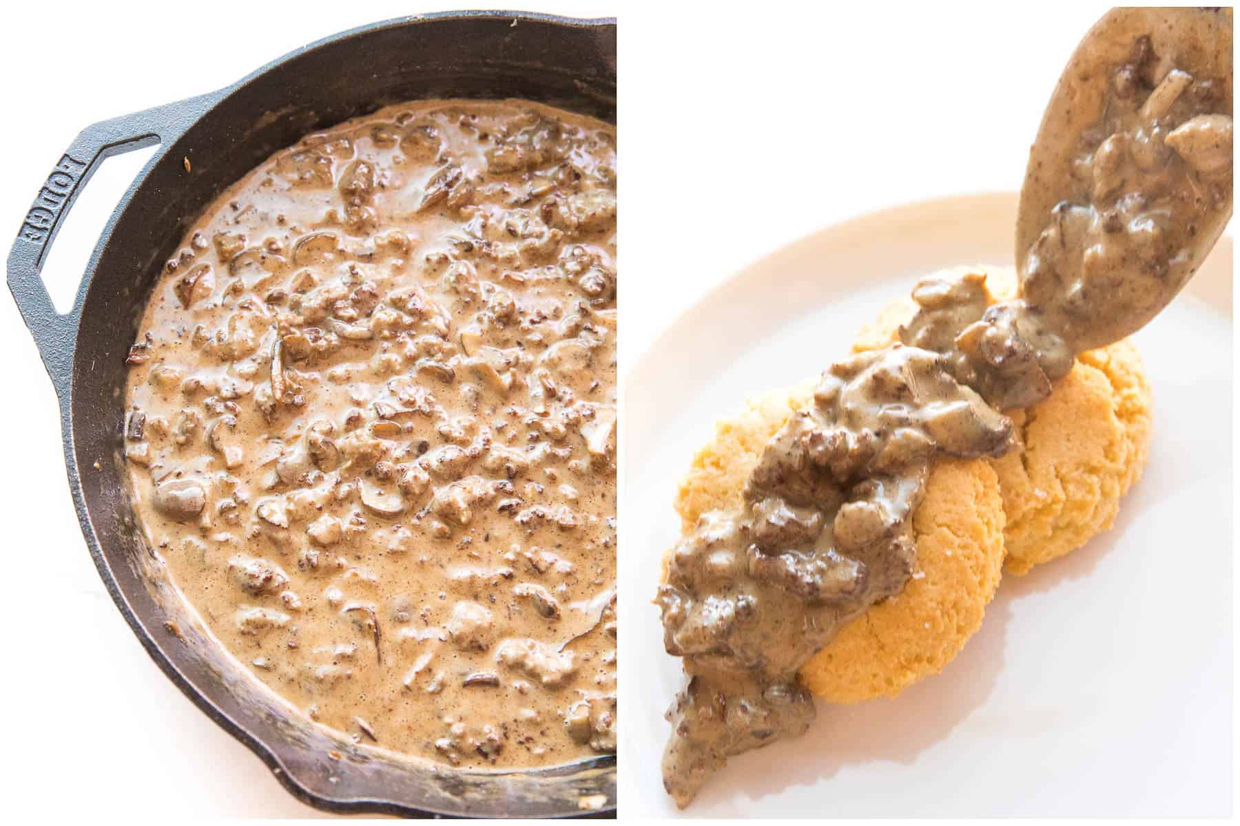 STEPS TO MAKE BISCUITS AND GRAVY