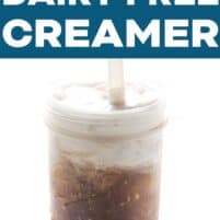 pinterest image for dairy free heavy cream recipe