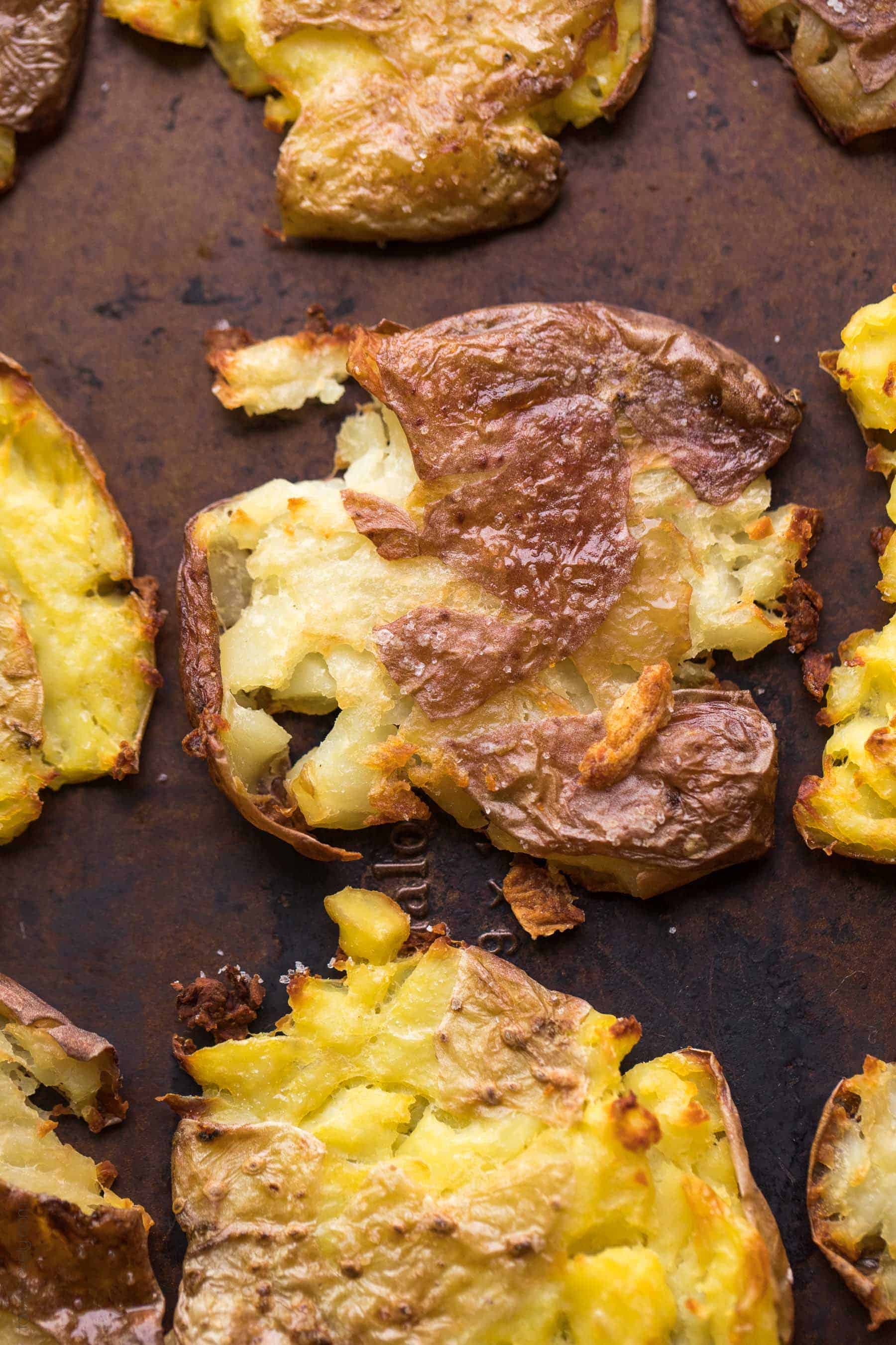 Crispy Smashed Potatoes - Beyond The Chicken Coop