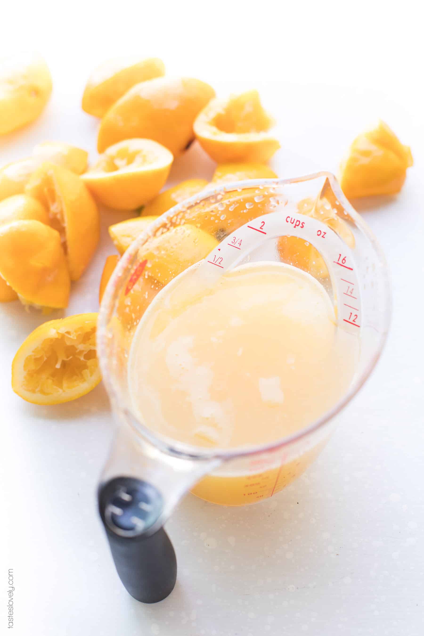 Healthier Paleo Lemonade - no refined sugar, sweetened with maple syrup!