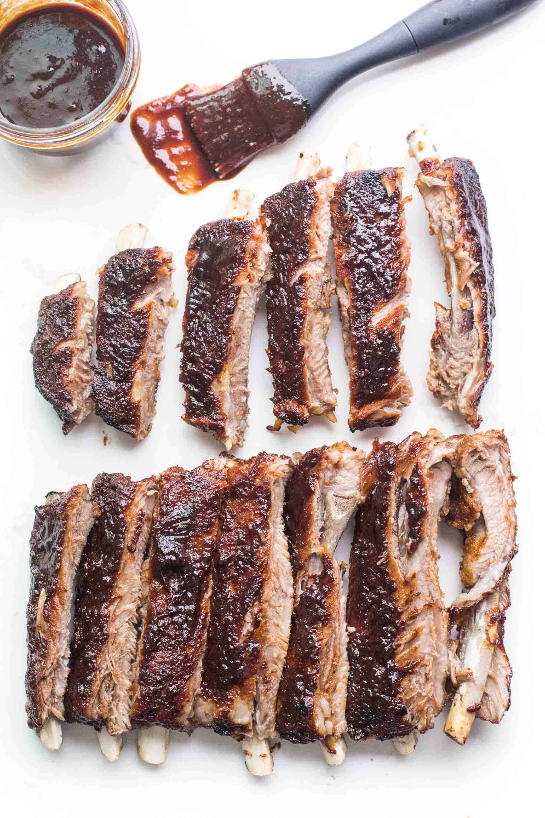 ribs on a white background