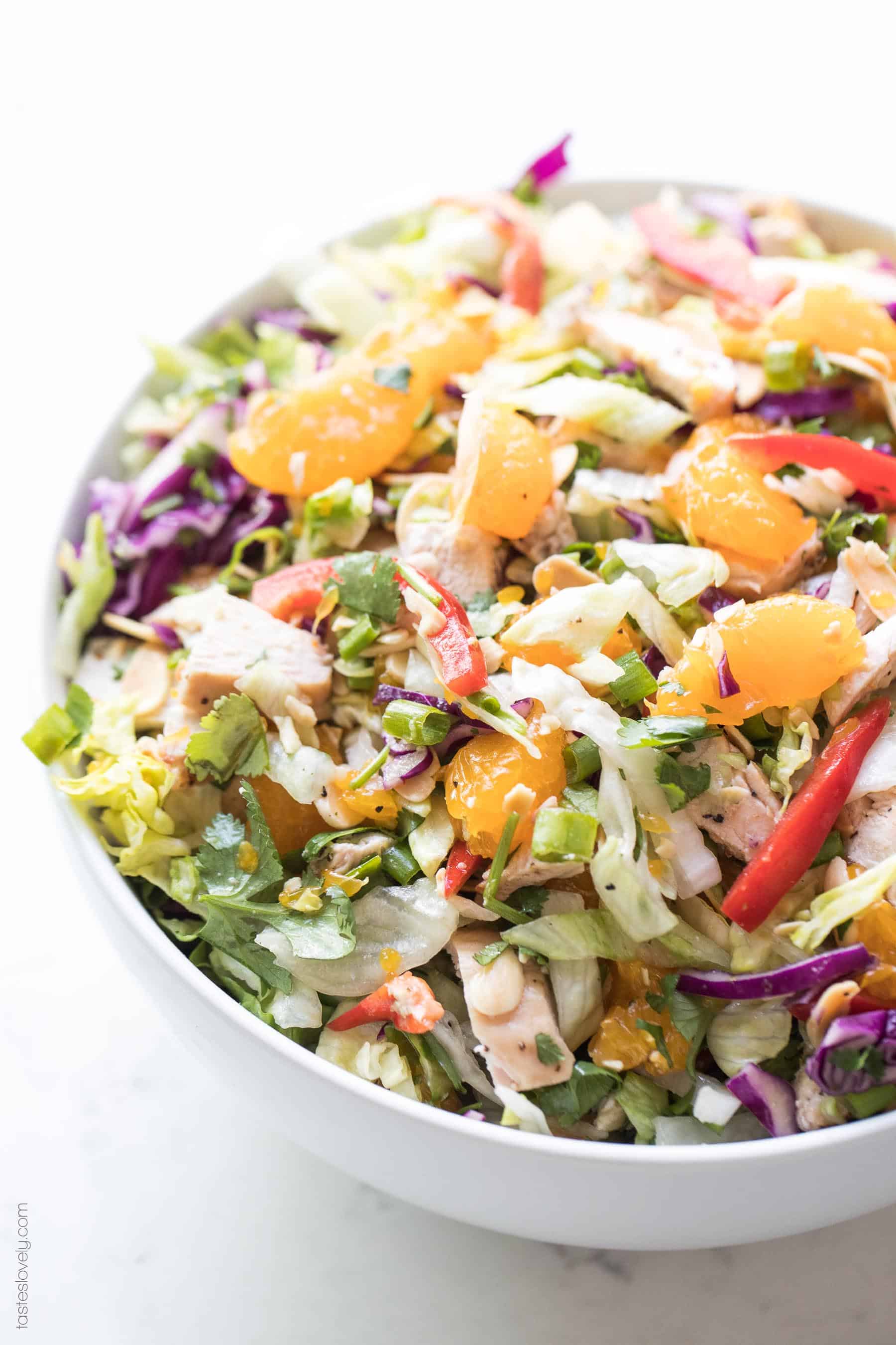 Paleo + Whole30 Chinese Chicken Salad - Tastes Lovely