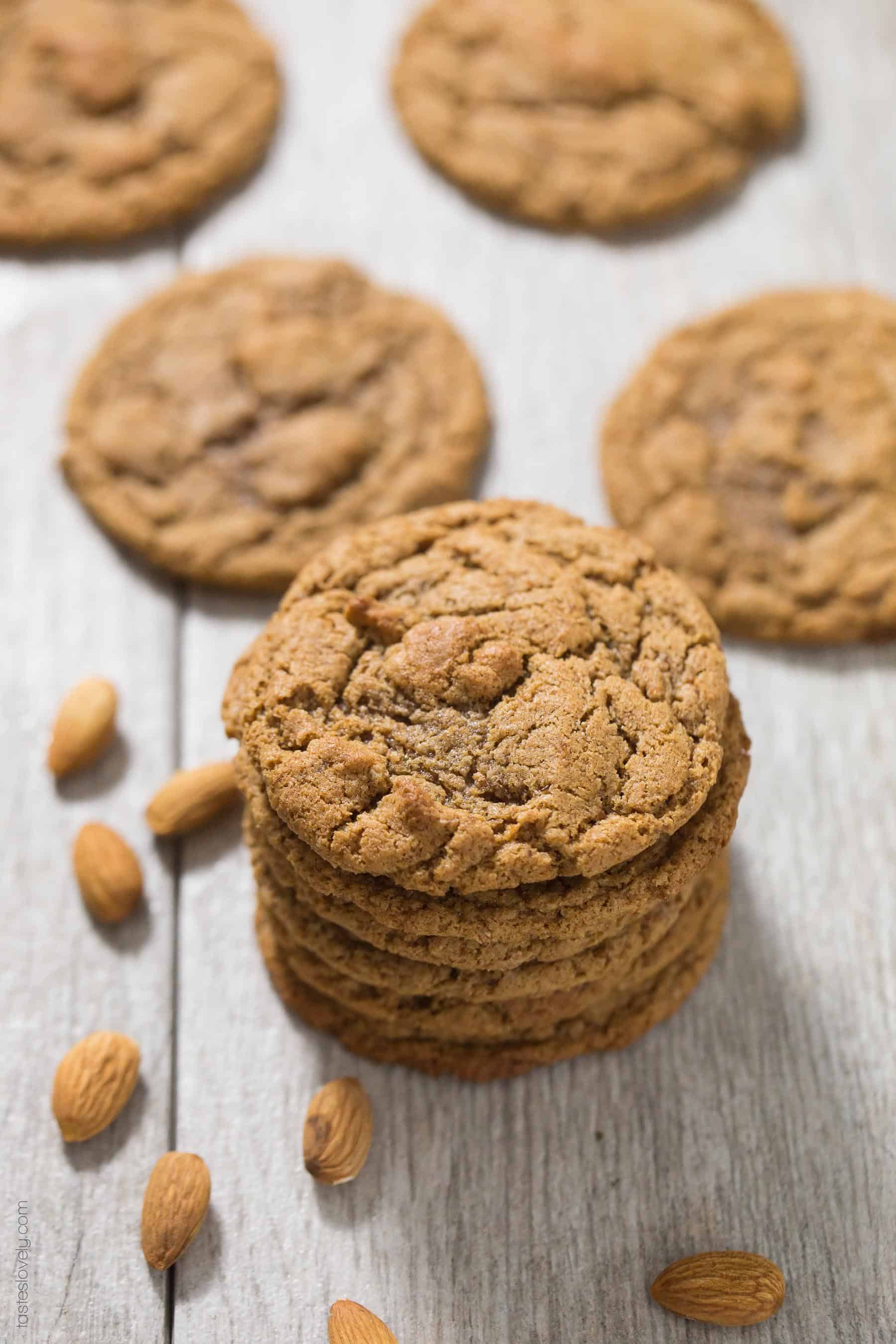 Paleo Almond Butter Cookies - Tastes Lovely