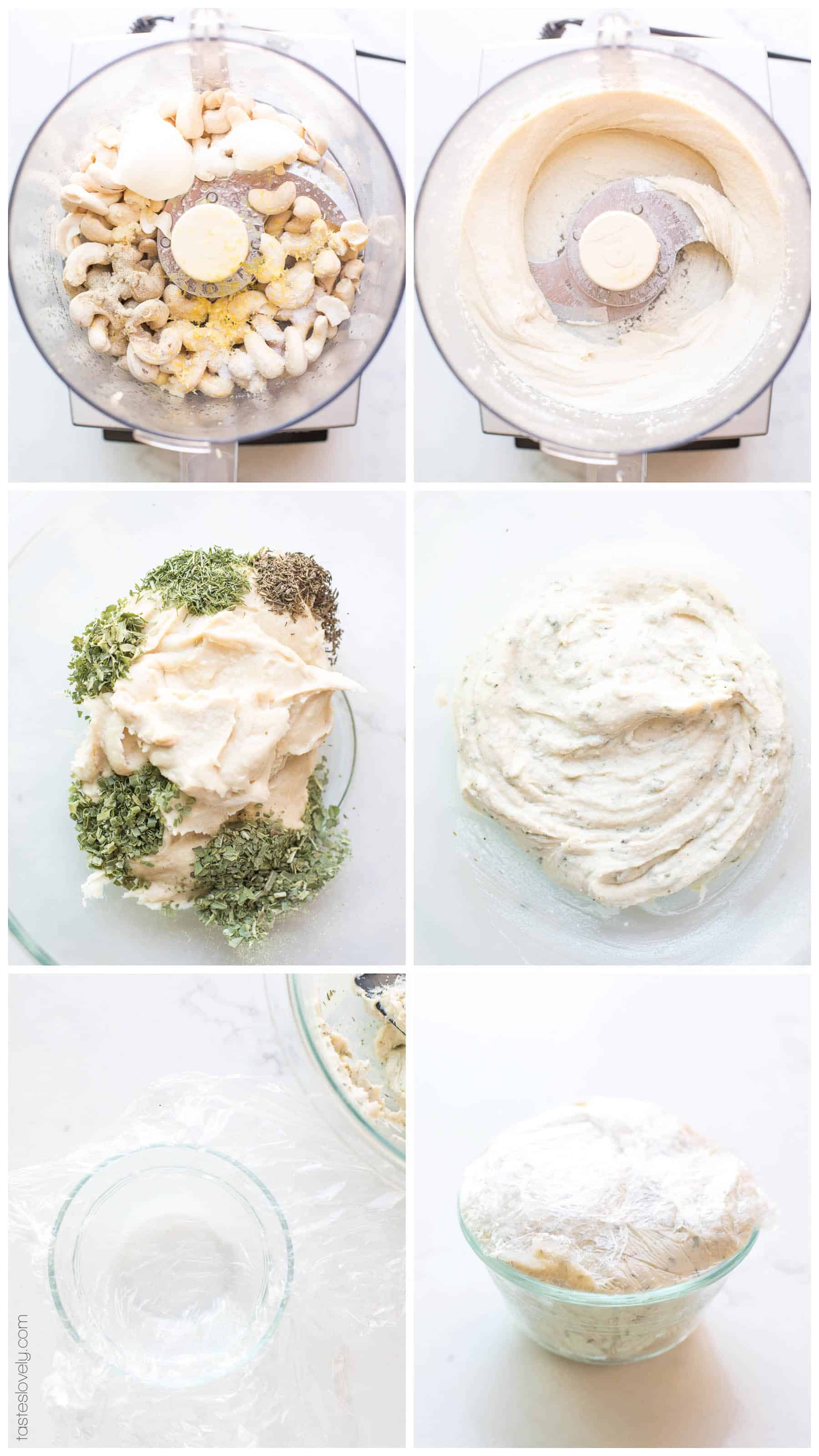 steps of making cashew cheese