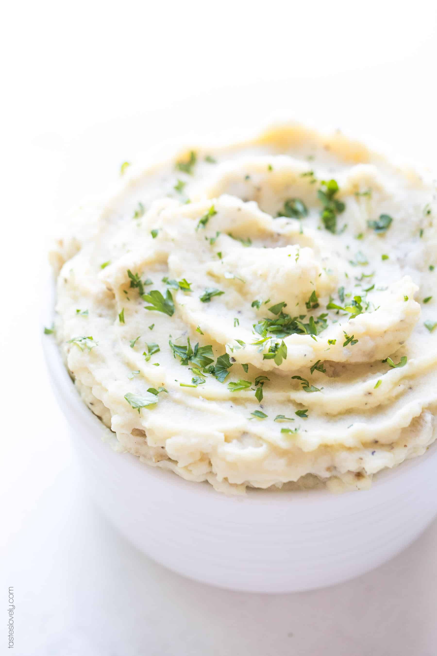 Mashed potatoes in a bowl