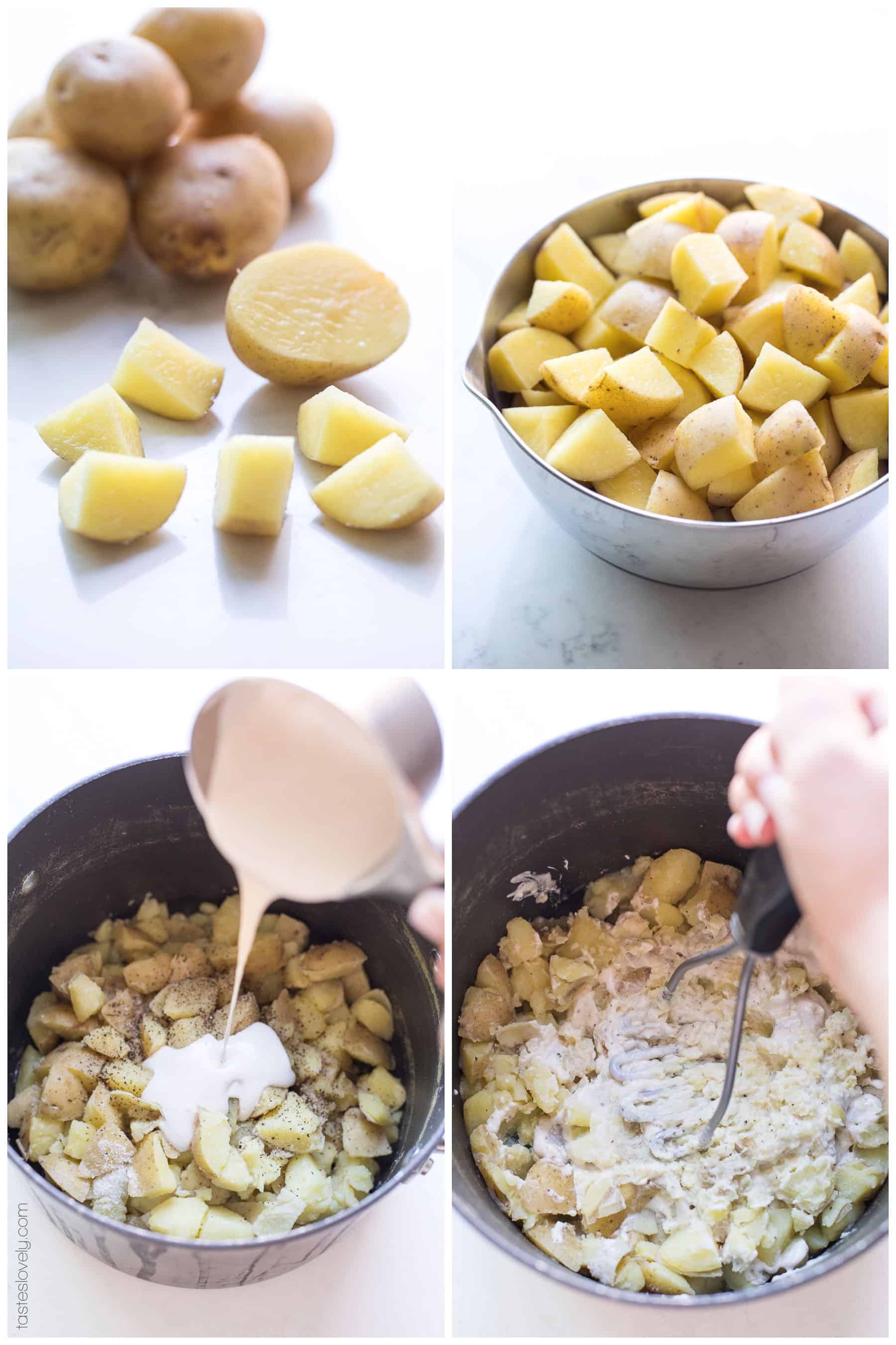 steps of making mashed potatoes