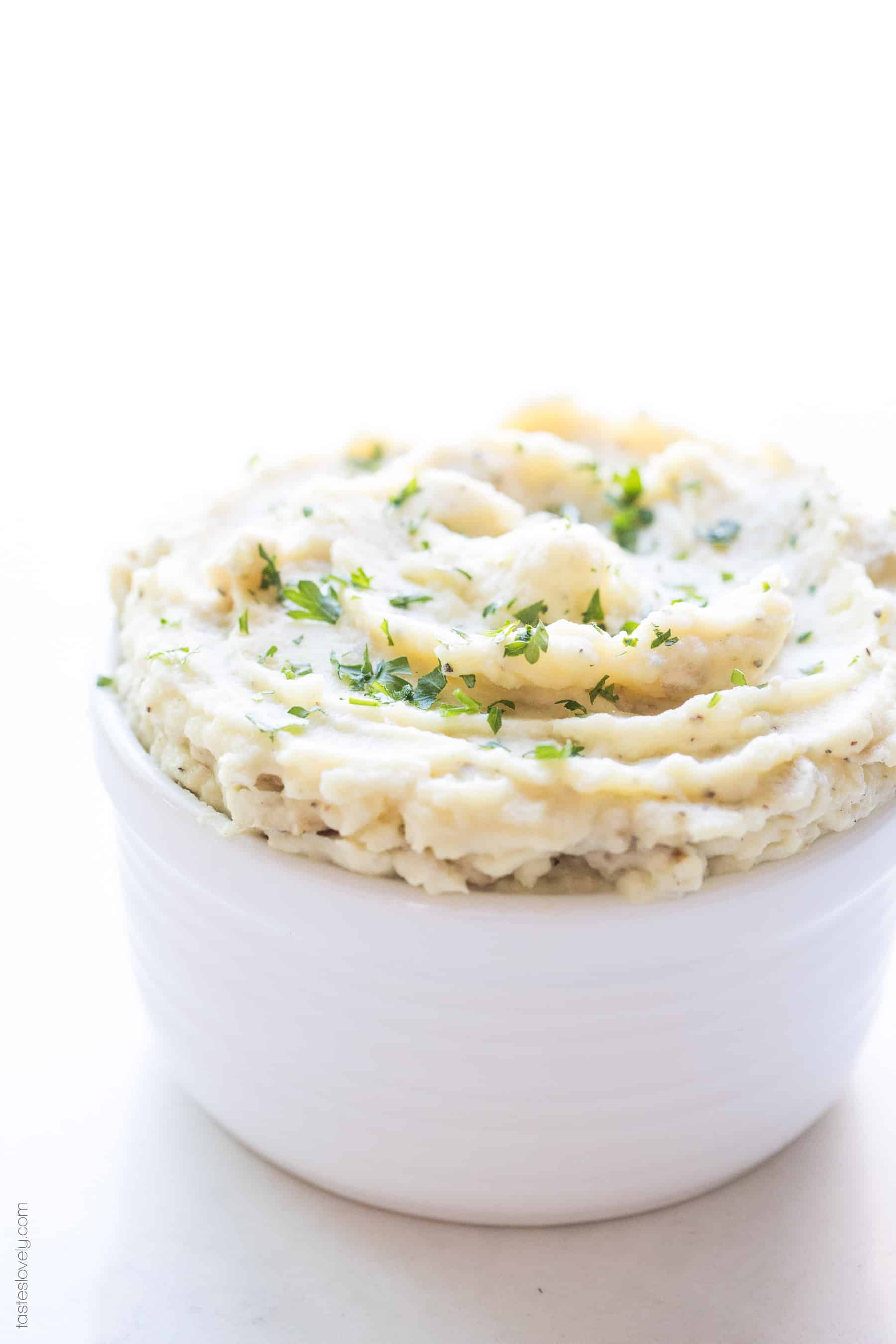 mashed potatoes in a bowl