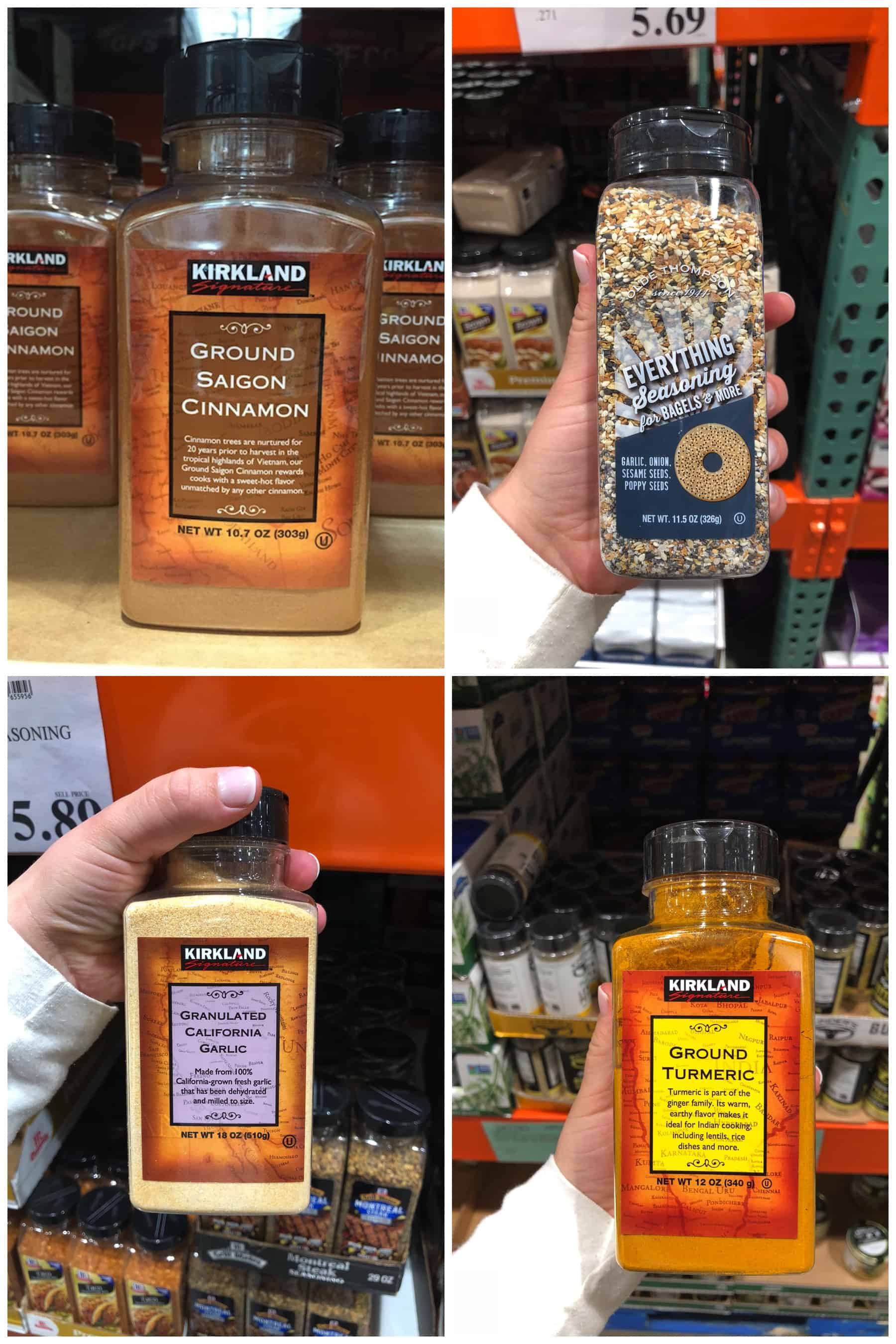 Whole30 compliant seasonings and spices found at Costco