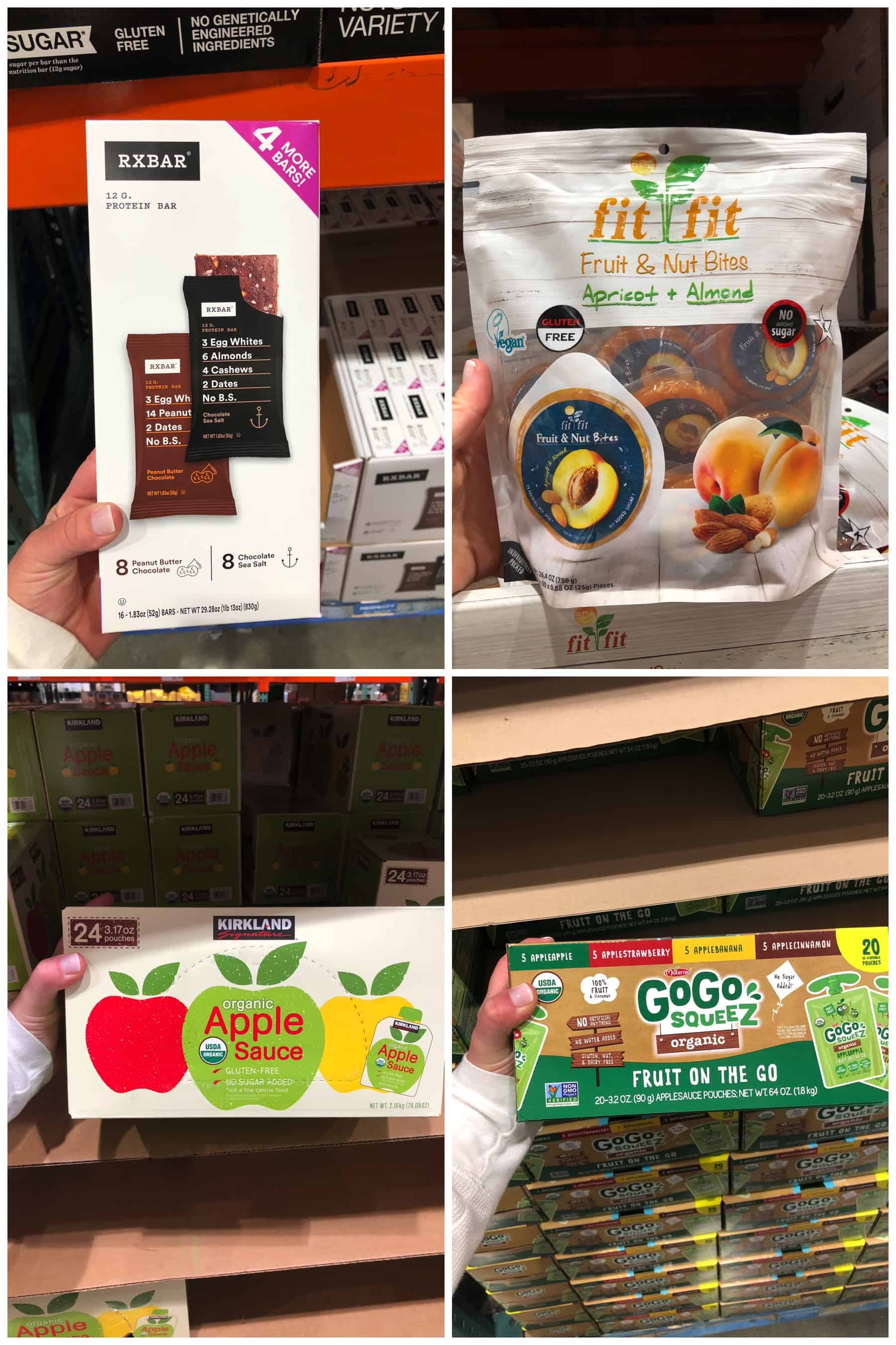 snack items from whole30 shopping list found at Costco