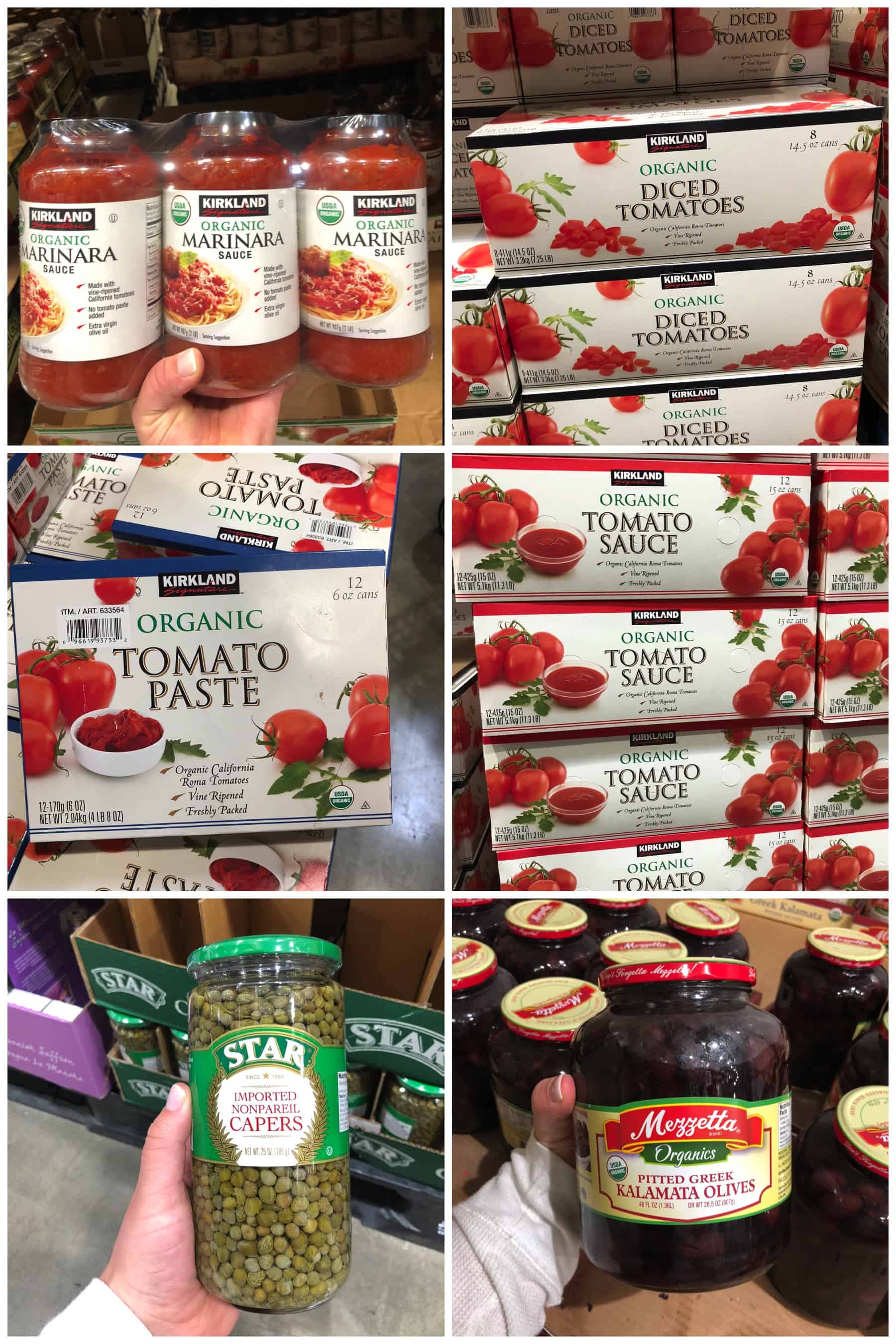 canned and jarred sauces for whole30 shopping list at Costco